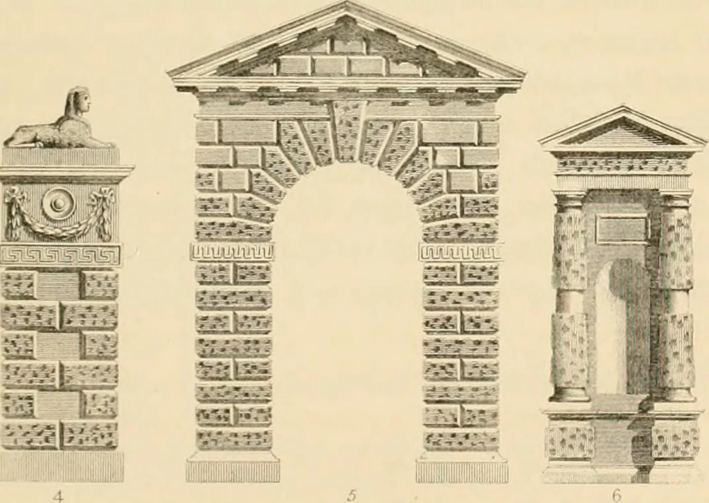 An illustration from A treatise on the decorative part of civil architecture, 1862, leaf 326