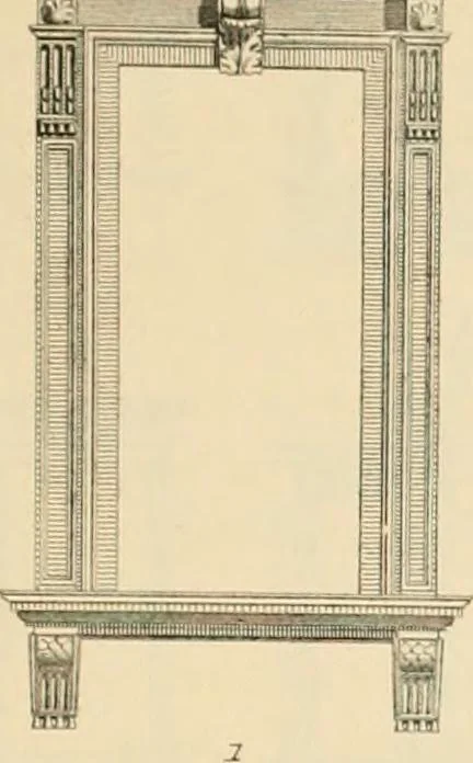 An illustration from A treatise on the decorative part of civil architecture, 1862, leaf 342