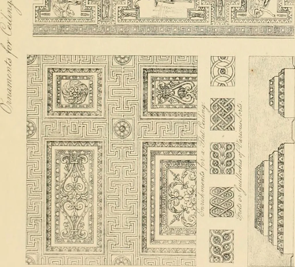 An illustration from A treatise on the decorative part of civil architecture, 1862, leaf 382