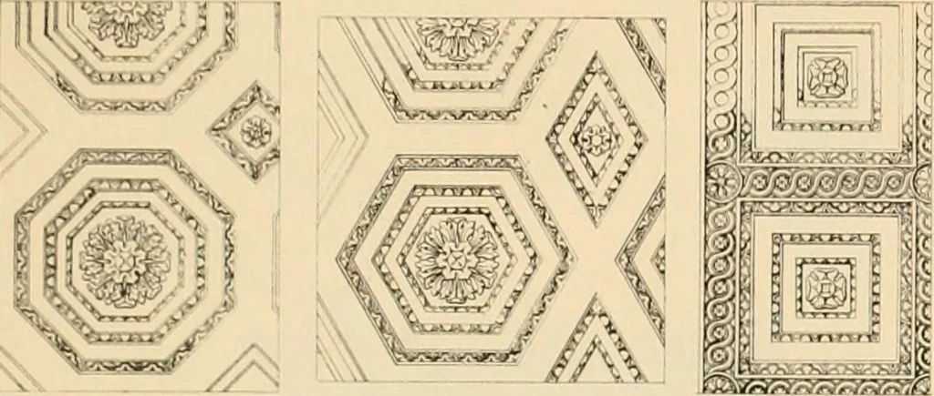 An illustration from A treatise on the decorative part of civil architecture, 1862, leaf 394