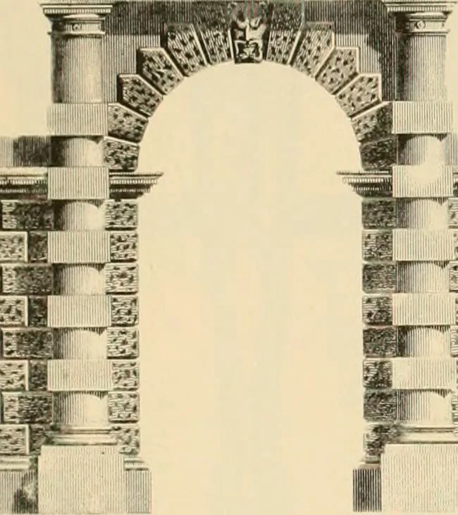 An illustration from A treatise on the decorative part of civil architecture, 1862, leaf 426