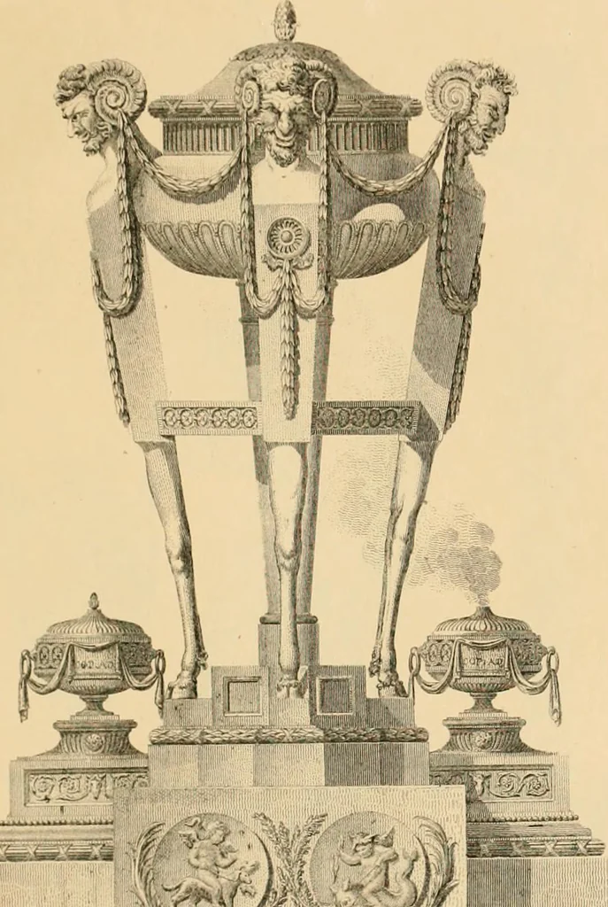 An illustration from A treatise on the decorative part of civil architecture, 1862, leaf 428