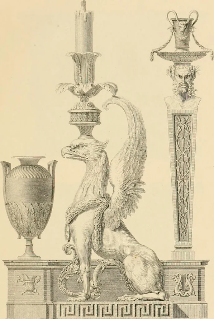 An illustration from A treatise on the decorative part of civil architecture, 1862, leaf 430