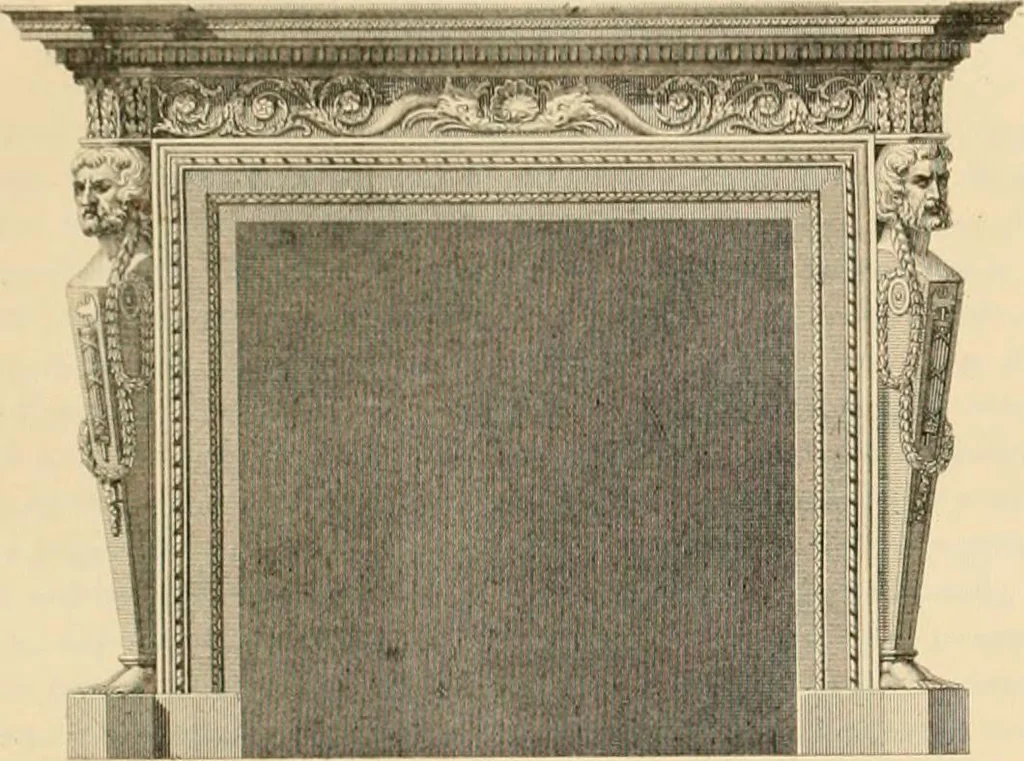 An illustration from A treatise on the decorative part of civil architecture, 1862, leaf 432