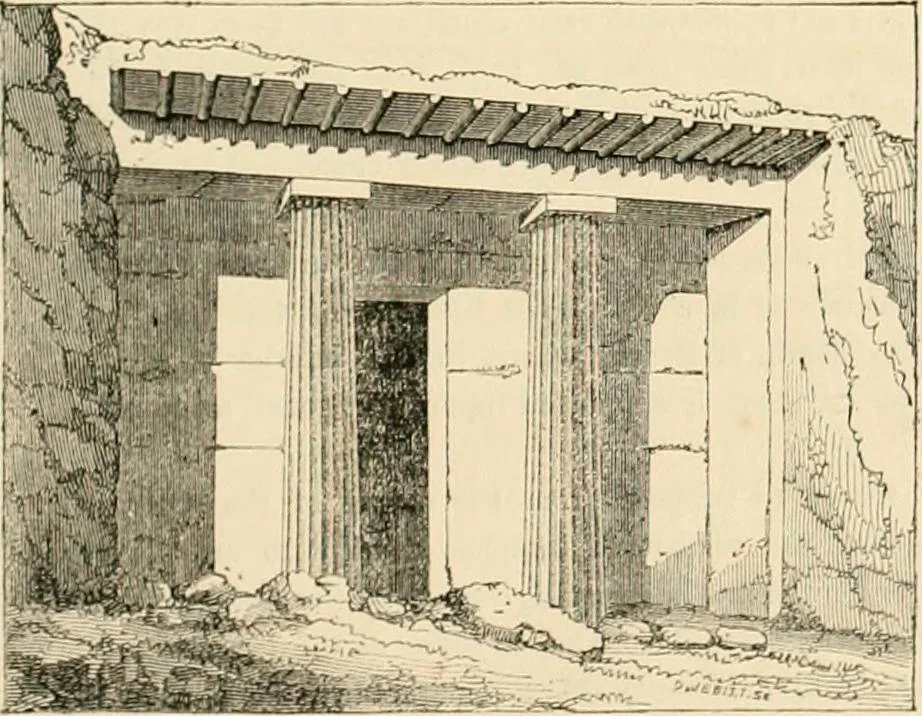 An illustration from A treatise on the decorative part of civil architecture, 1862, leaf 50