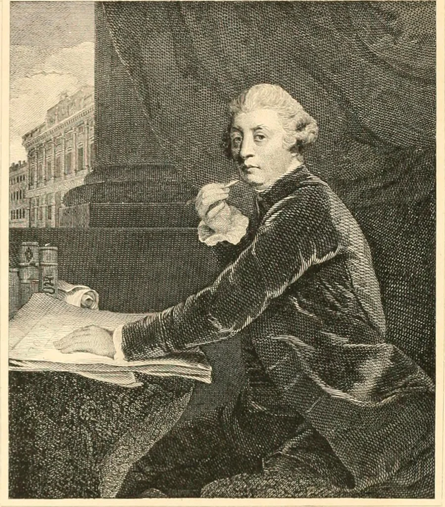 An illustration from A treatise on the decorative part of civil architecture, 1862, leaf 9