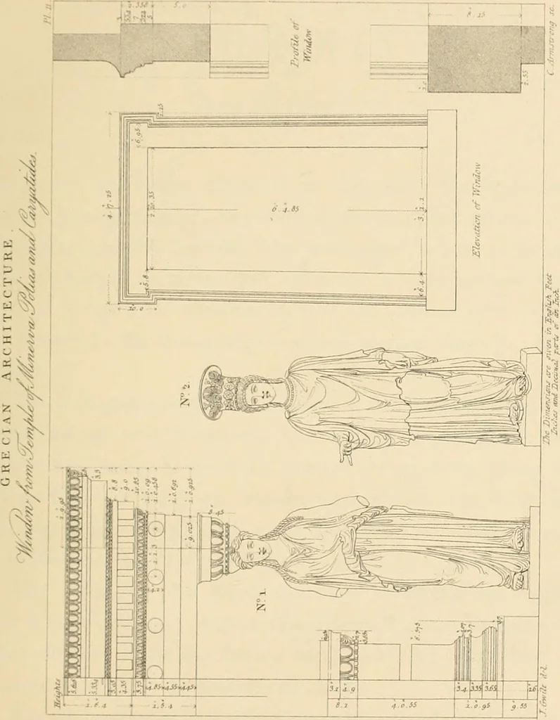 An illustration from A treatise on the decorative part of civil architecture, 1862, leaf 90