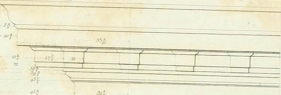 An illustration from A treatise on the decorative part of civil architecture, 1825, leaf 146