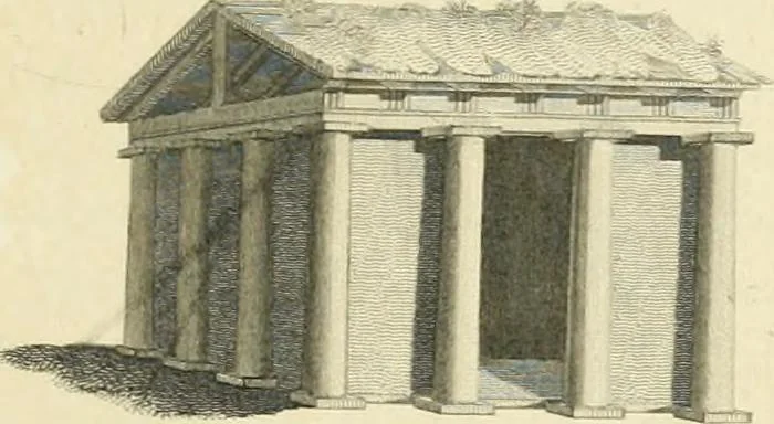 An illustration from A treatise on the decorative part of civil architecture, 1825, leaf 190