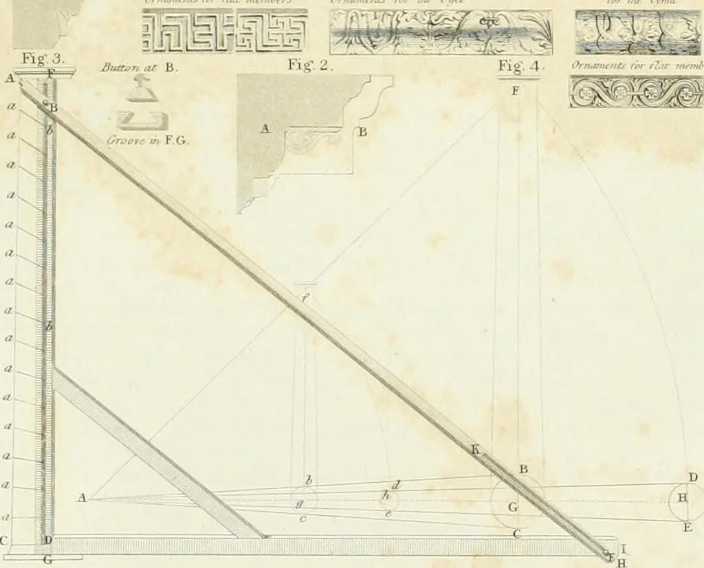 An illustration from A treatise on the decorative part of civil architecture, 1825, leaf 224