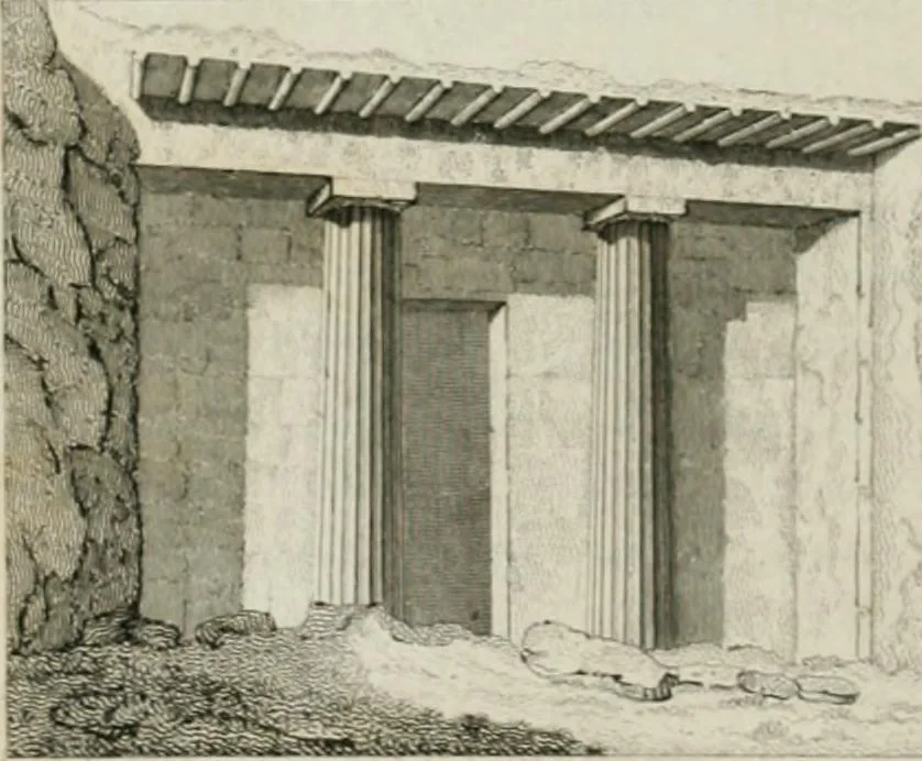 An illustration from A treatise on the decorative part of civil architecture, 1825, leaf 99