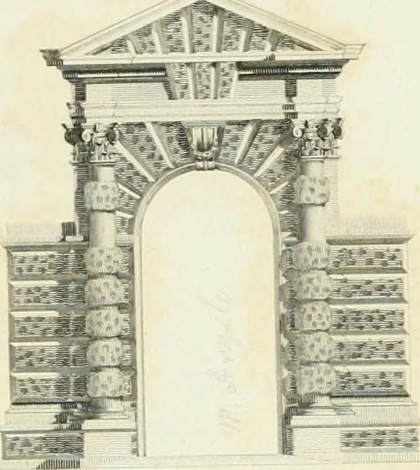 An illustration from A treatise on the decorative part of civil architecture, 1825, leaf 120
