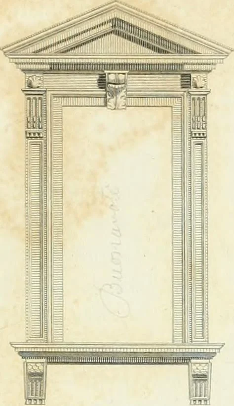An illustration from A treatise on the decorative part of civil architecture, 1825, leaf 142