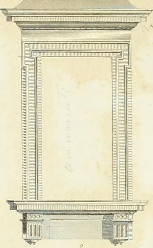 An illustration from A treatise on the decorative part of civil architecture, 1825, leaf 142