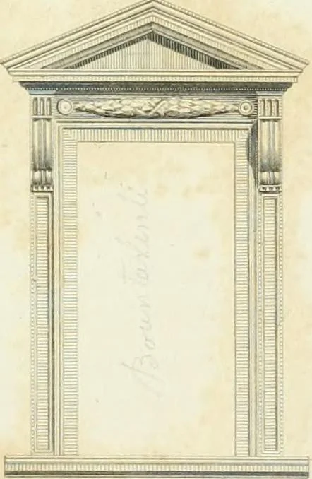An illustration from A treatise on the decorative part of civil architecture, 1825, leaf 142