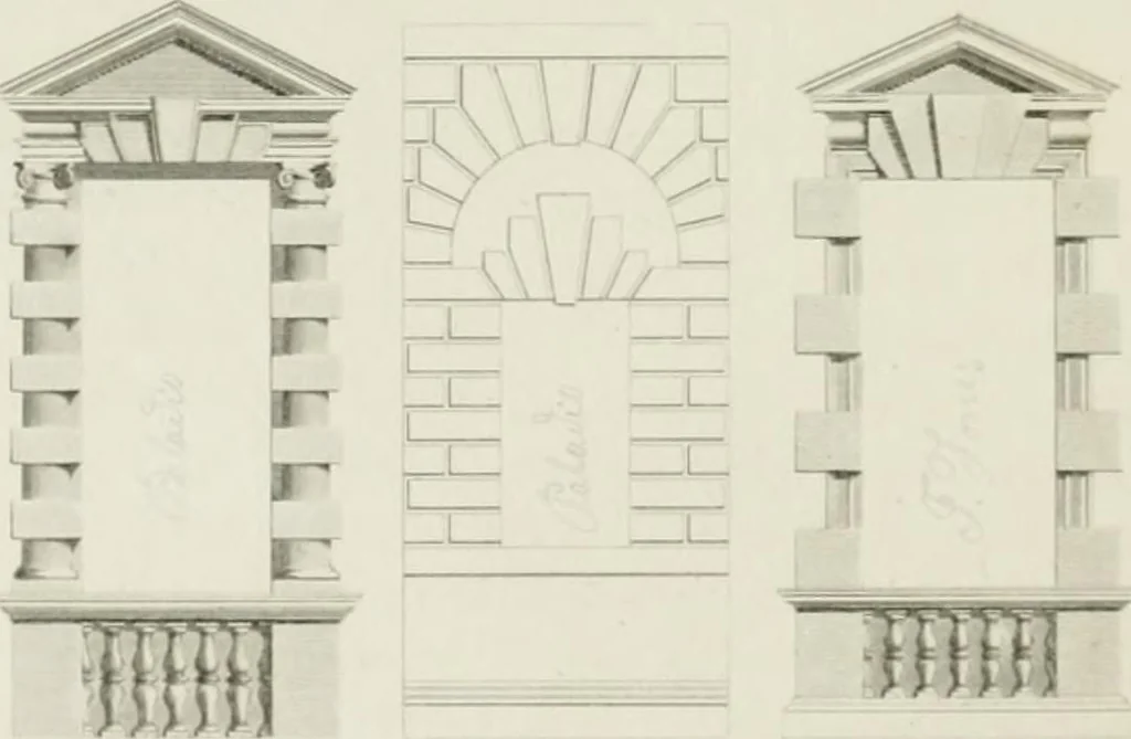 An illustration from A treatise on the decorative part of civil architecture, 1825, leaf 149