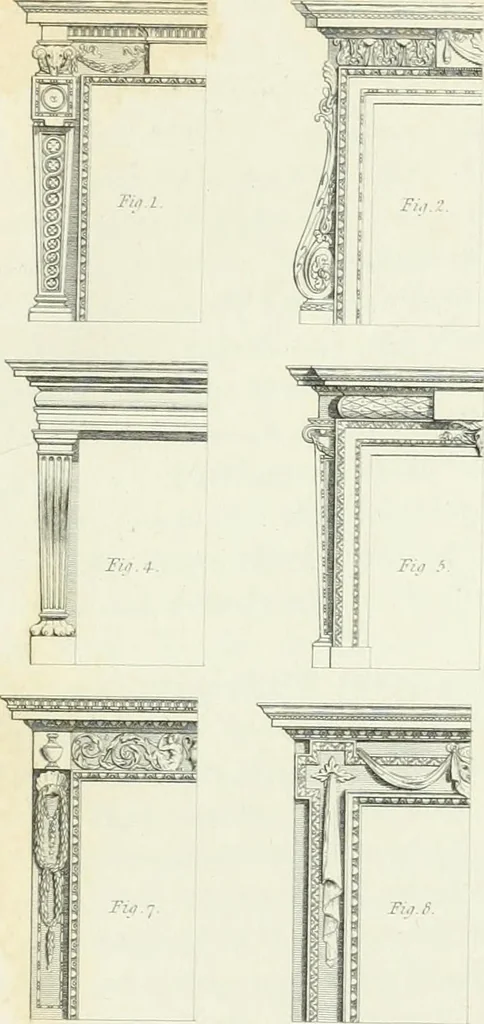 An illustration from A treatise on the decorative part of civil architecture, 1825, leaf 162