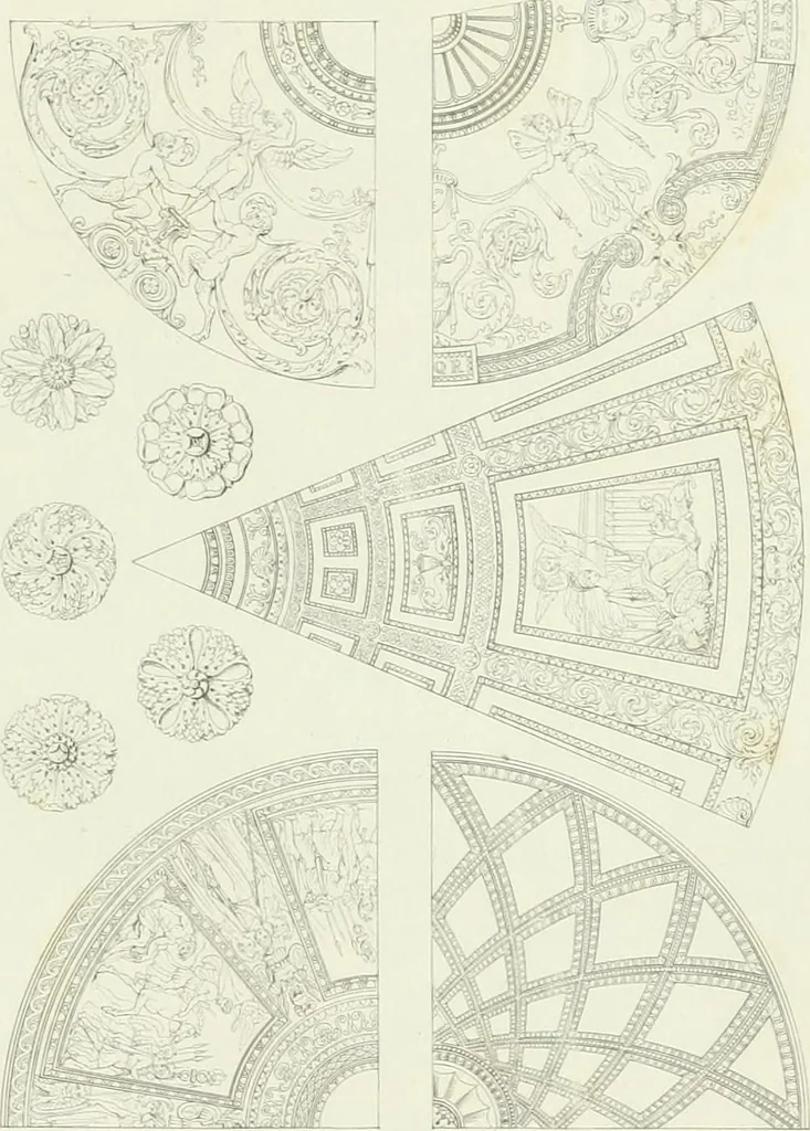 An illustration from A treatise on the decorative part of civil architecture, 1825, leaf 190
