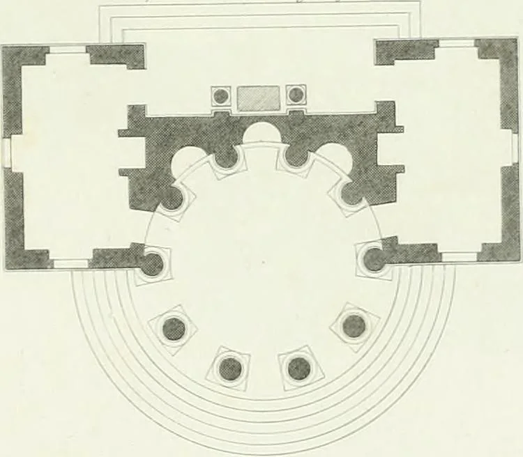 An illustration from A treatise on the decorative part of civil architecture, 1825, leaf 208