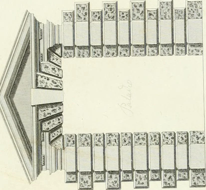 An illustration from A treatise on the decorative part of civil architecture, 1825, leaf 222
