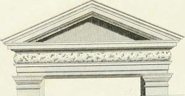 An illustration from A treatise on the decorative part of civil architecture, 1825, leaf 222