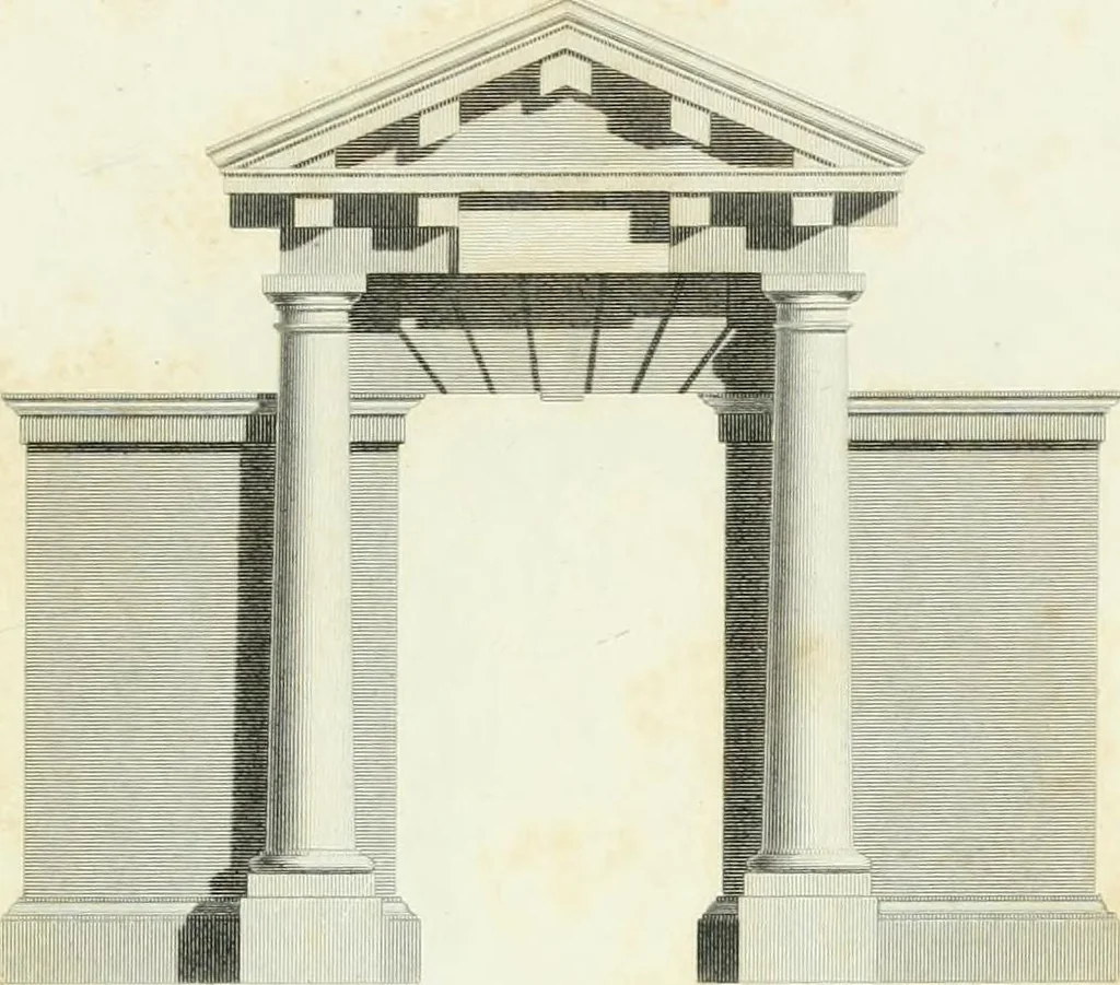 An illustration from A treatise on the decorative part of civil architecture, 1825, leaf 224