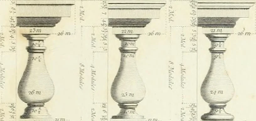 An illustration from A treatise on the decorative part of civil architecture, 1825, leaf 94