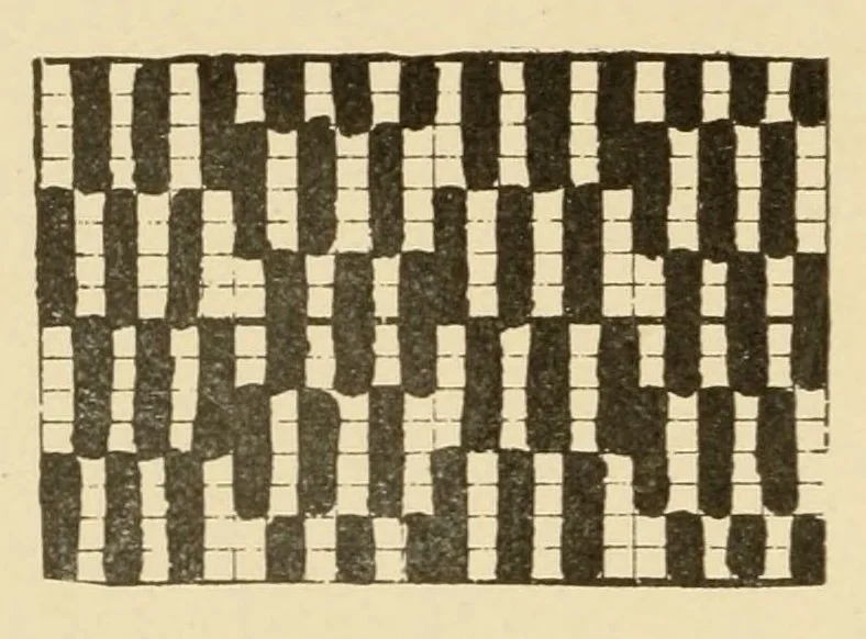 An illustration from Treatise on the designing and construction of woven fabrics, 1906, leaf 22