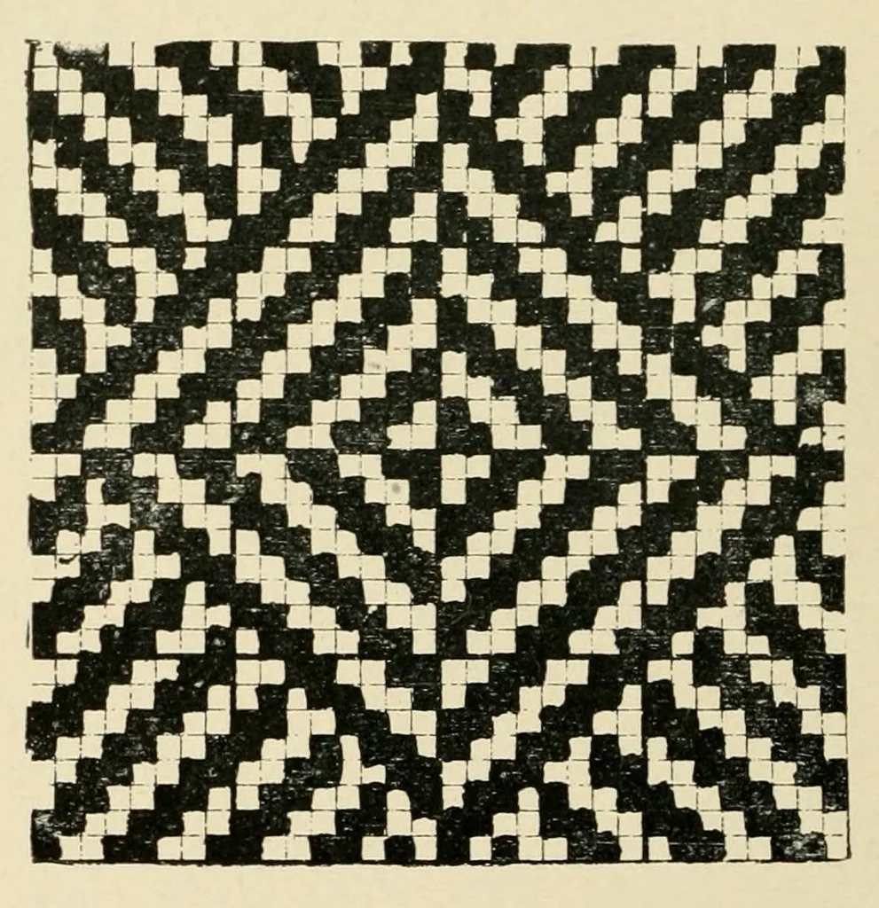 An illustration from Treatise on the designing and construction of woven fabrics, 1906, leaf 46
