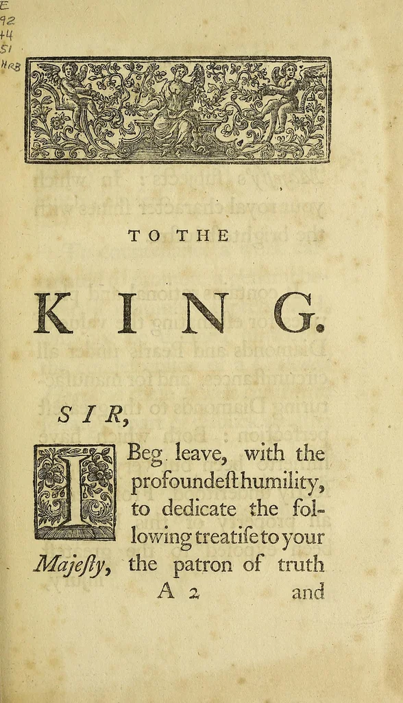 An illustration from A treatise on diamonds and pearls : in which their importance is considered : and plain rules are exhibited for ascertaining the value of both; and the true method of manufacturing diamonds, 1751, leaf 9