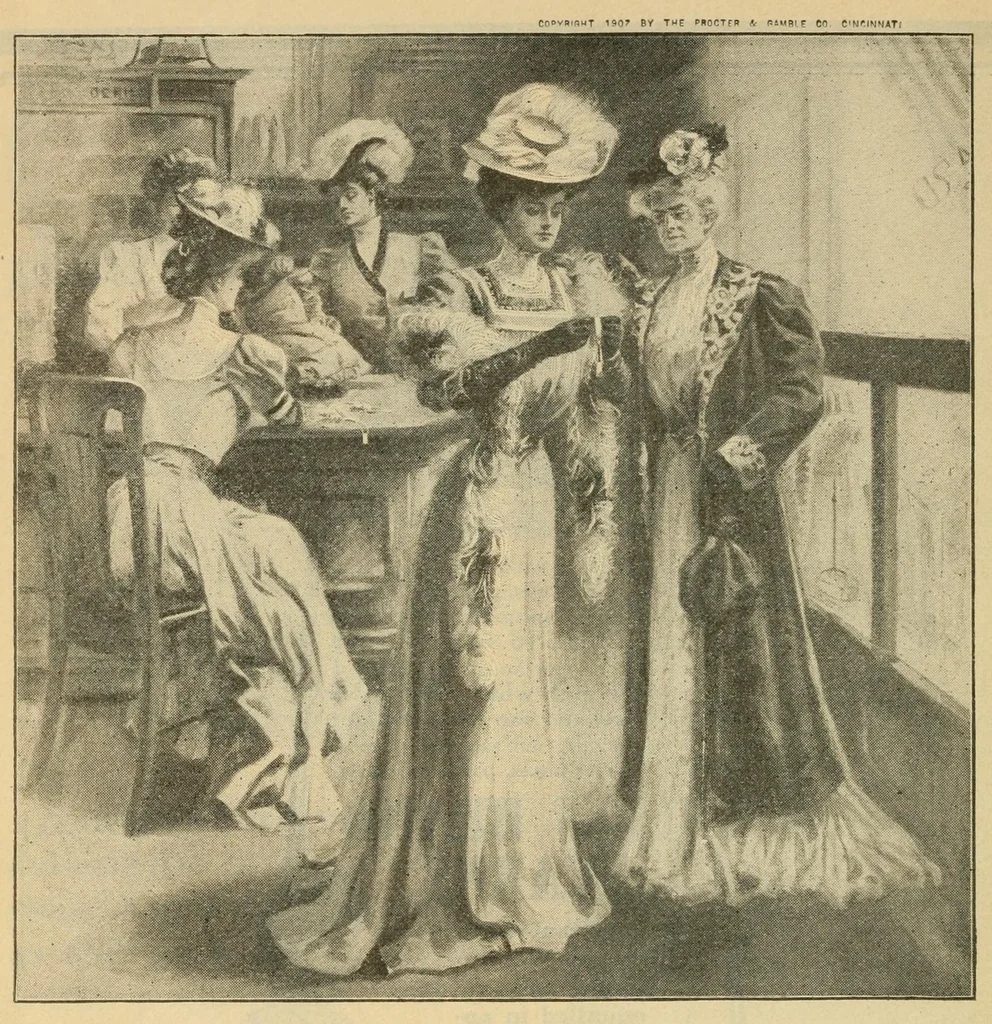 An illustration from A treatise on embroidery; with twenty color illustrations from original models, 1907, leaf 150