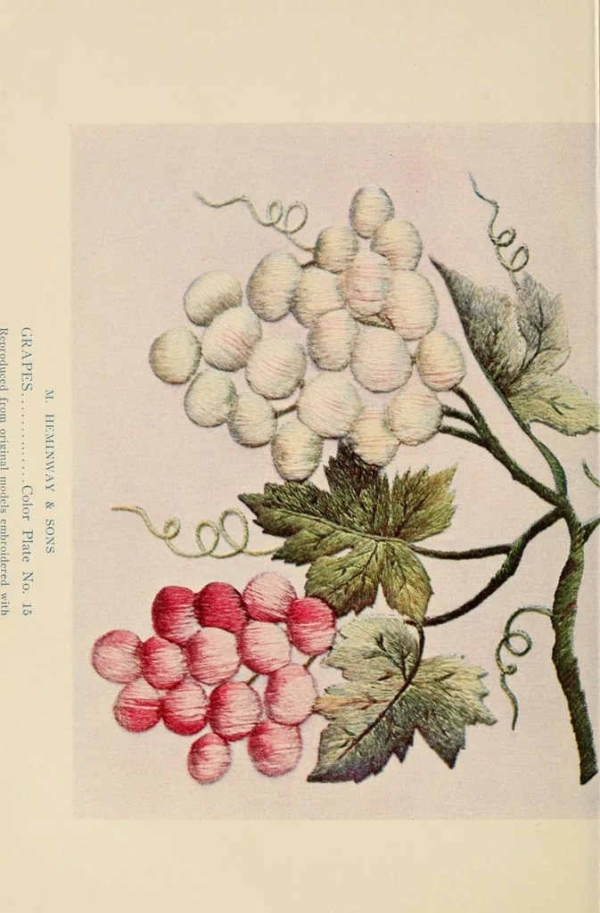 An illustration from A treatise on embroidery; with twenty color illustrations from original models, 1907, leaf 50