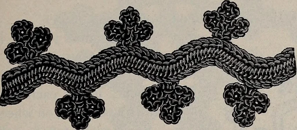 An illustration from A treatise on embroidery, crochet and knitting .., 1899, leaf 102