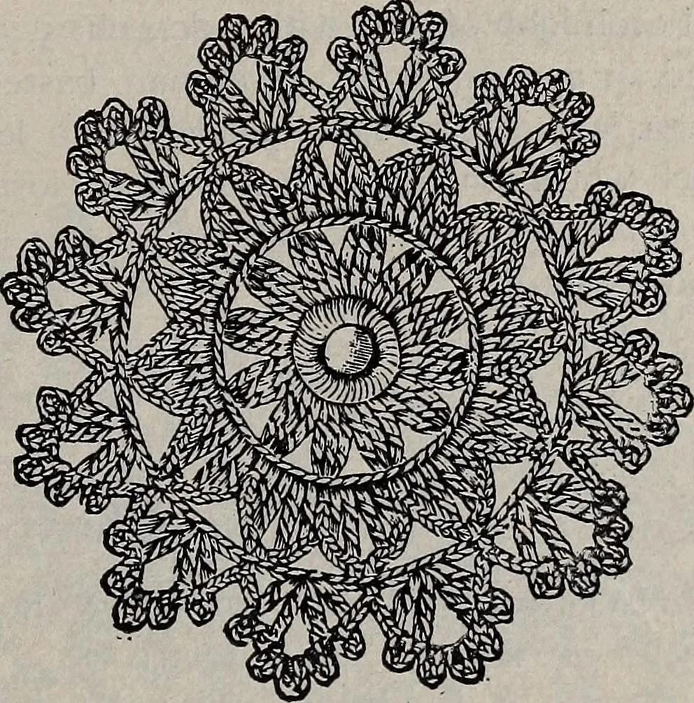 An illustration from A treatise on embroidery, crochet and knitting .., 1899, leaf 102