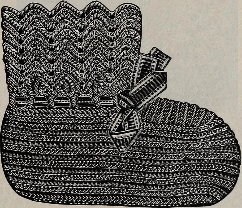 An illustration from A treatise on embroidery, crochet and knitting .., 1899, leaf 120