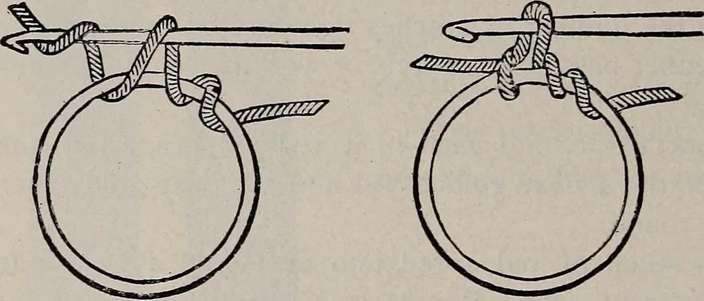 An illustration from A treatise on embroidery, crochet and knitting .., 1899, leaf 129