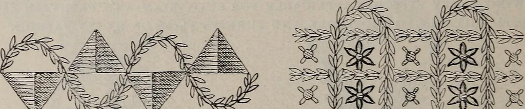 An illustration from A treatise on embroidery, crochet and knitting .., 1899, leaf 15