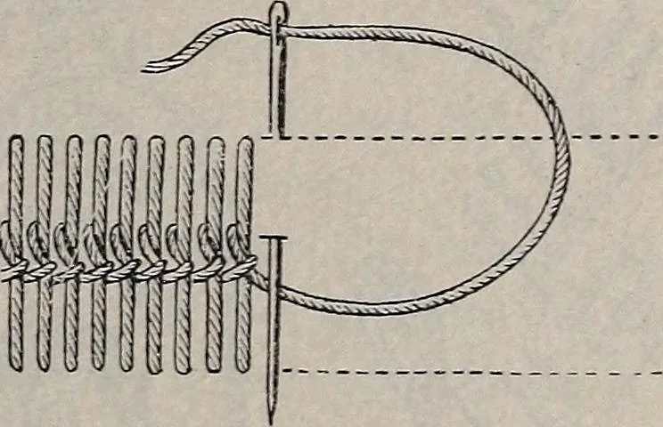 An illustration from A treatise on embroidery, crochet and knitting .., 1899, leaf 16