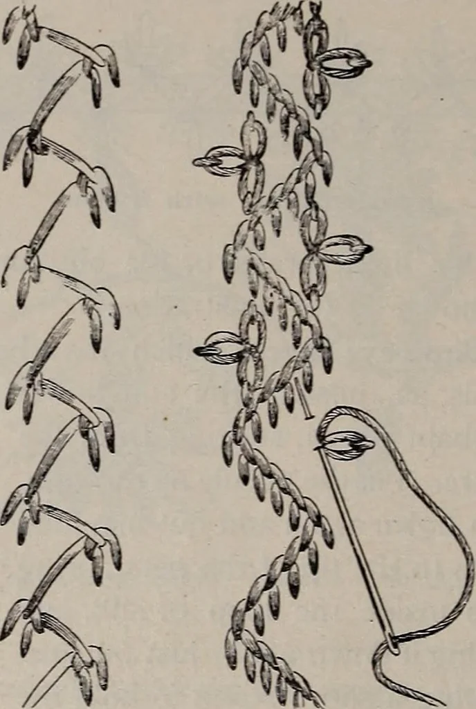 An illustration from A treatise on embroidery, crochet and knitting .., 1899, leaf 17