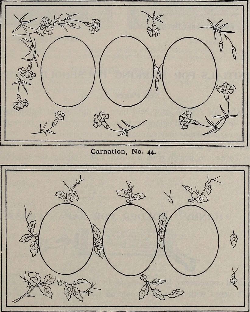 An illustration from A treatise on embroidery, crochet and knitting .., 1899, leaf 22