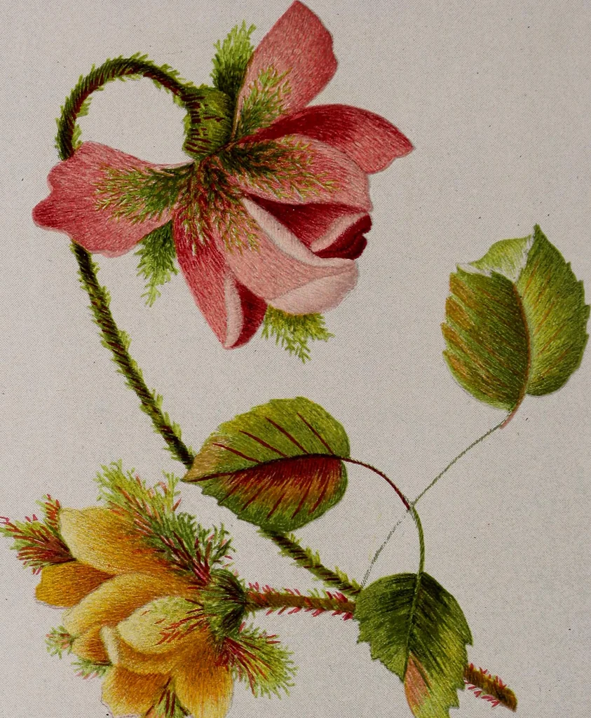 An illustration from A treatise on embroidery, crochet and knitting .., 1899, leaf 29