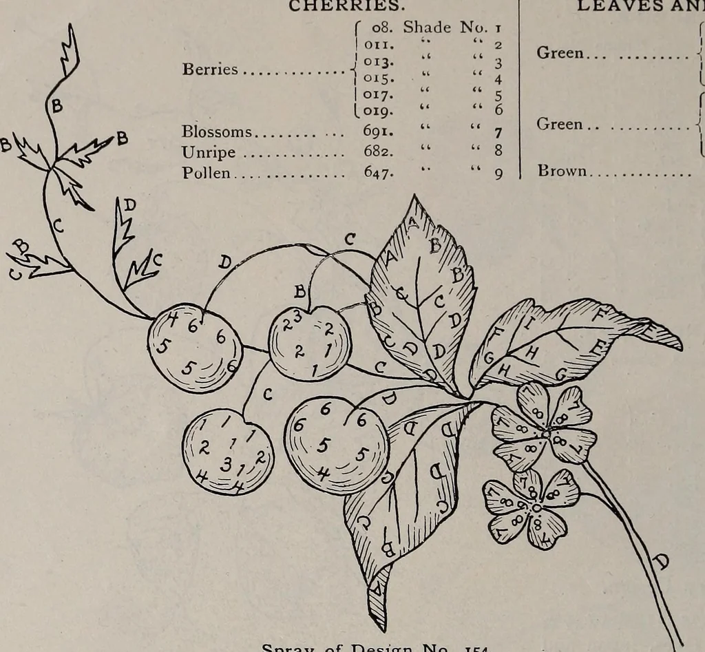 An illustration from A treatise on embroidery, crochet and knitting .., 1899, leaf 35