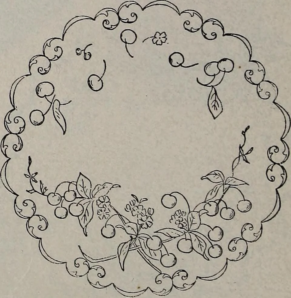 An illustration from A treatise on embroidery, crochet and knitting .., 1899, leaf 35