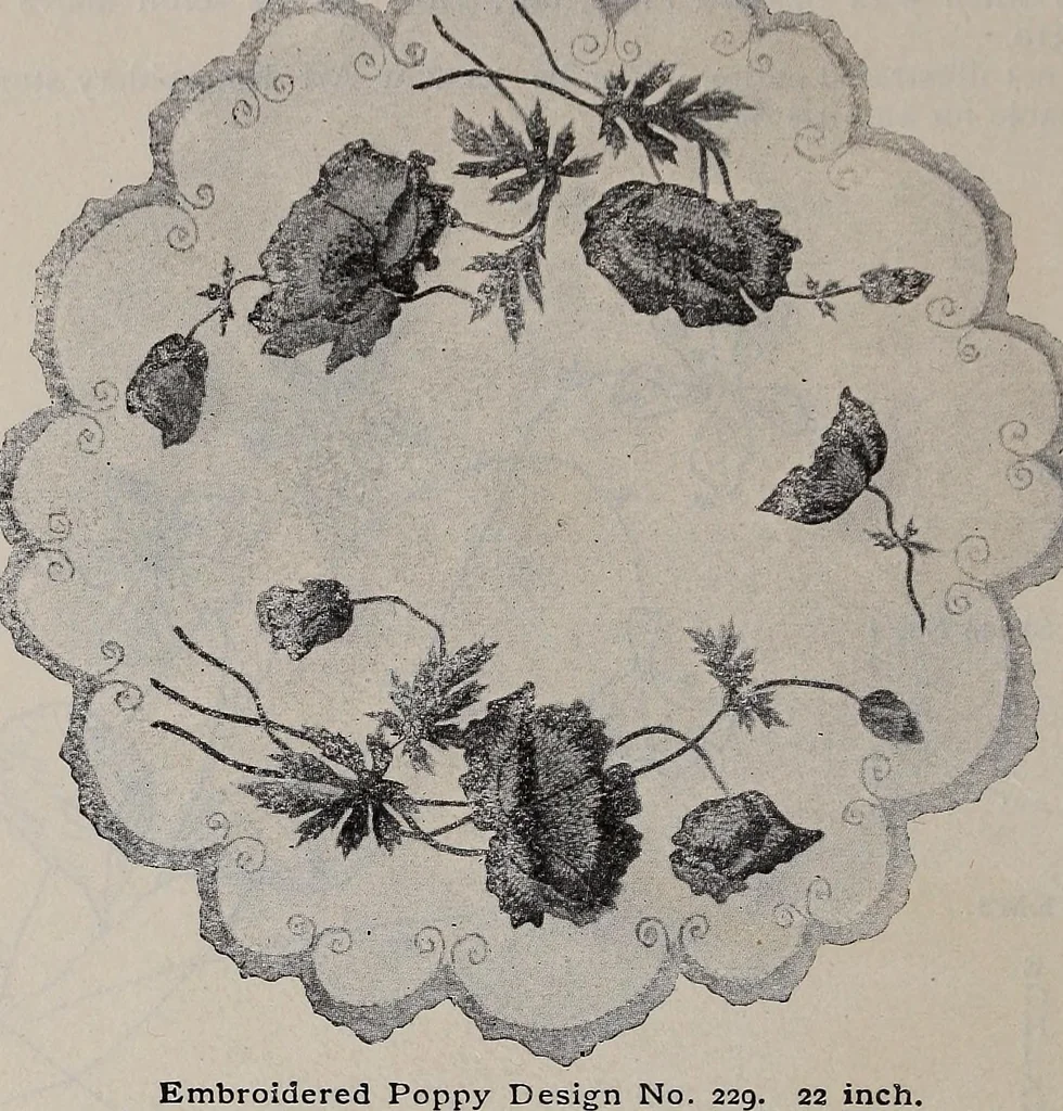 An illustration from A treatise on embroidery, crochet and knitting .., 1899, leaf 43
