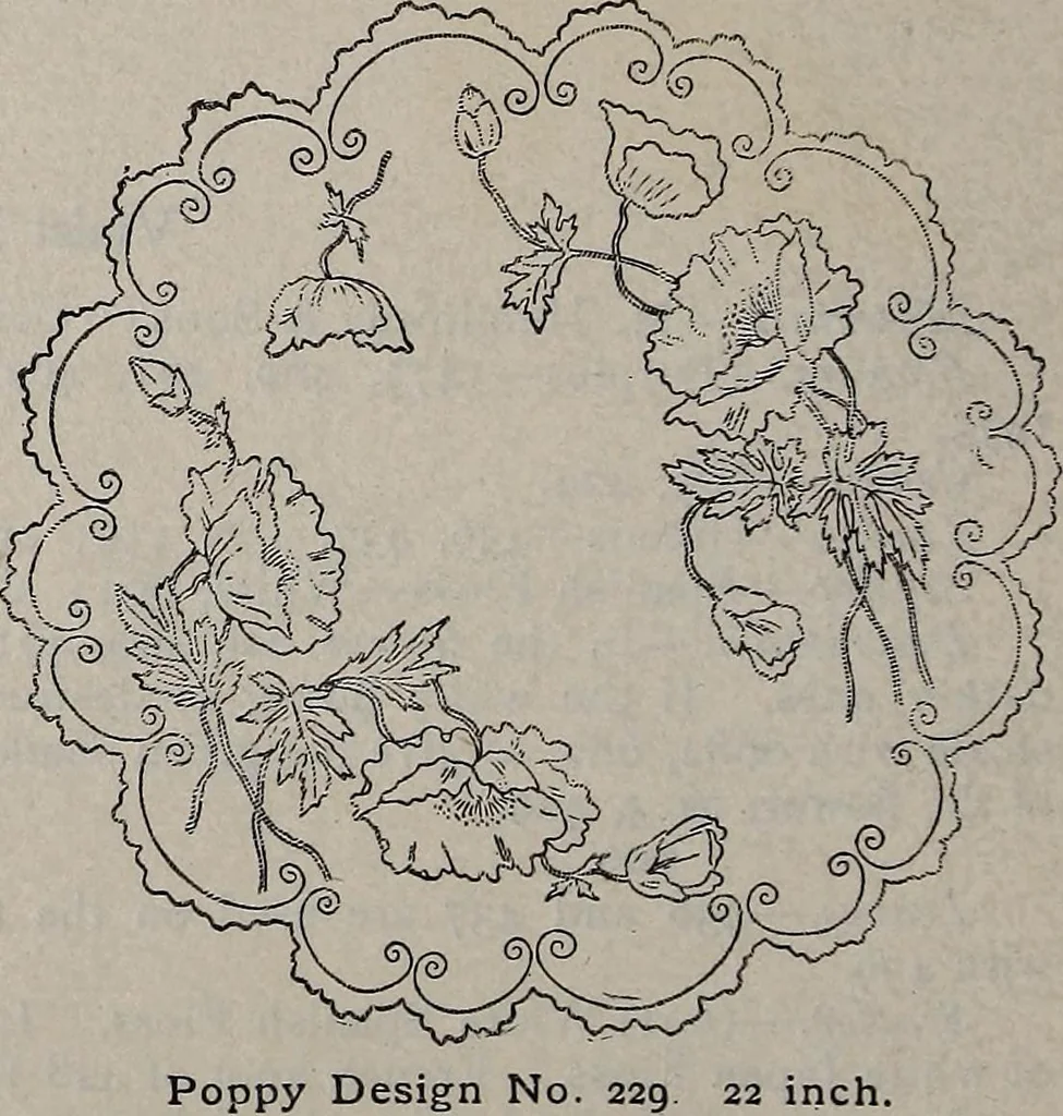 An illustration from A treatise on embroidery, crochet and knitting .., 1899, leaf 43