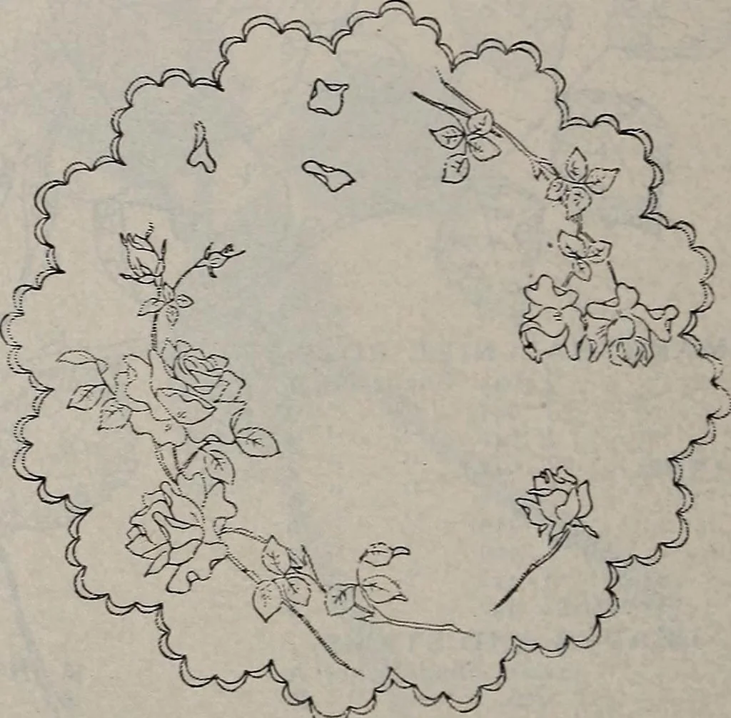 An illustration from A treatise on embroidery, crochet and knitting .., 1899, leaf 53