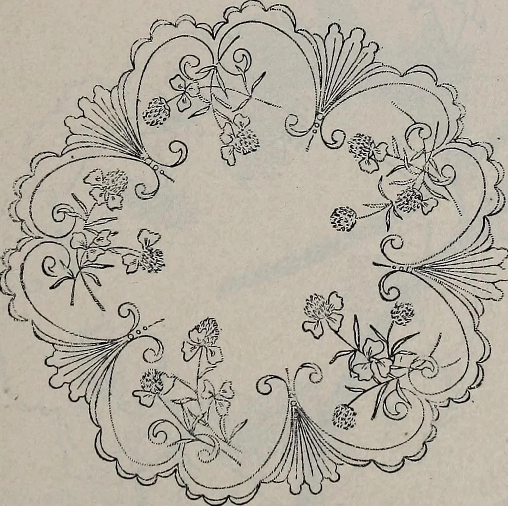 An illustration from A treatise on embroidery, crochet and knitting .., 1899, leaf 66