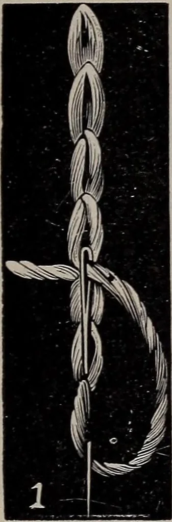 An illustration from A treatise on embroidery, crochet and knitting .., 1899, leaf 8