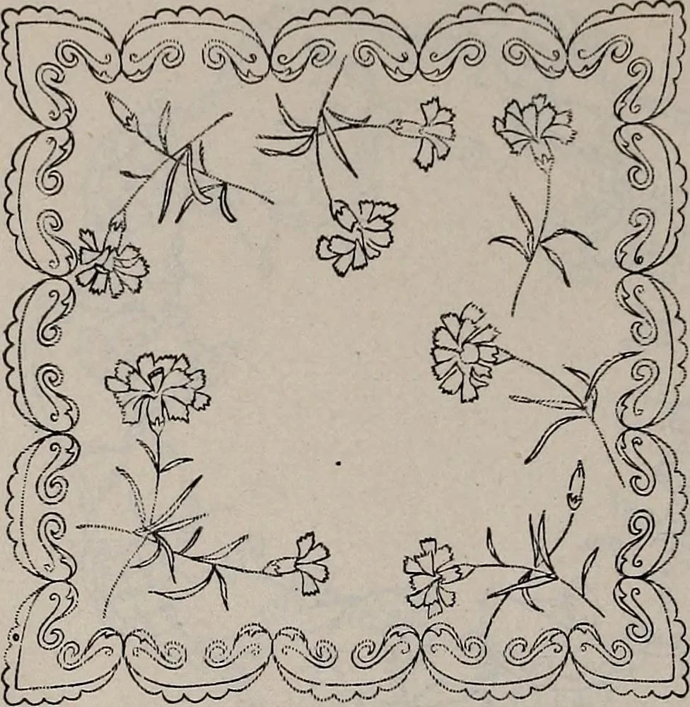 An illustration from A treatise on embroidery, crochet and knitting .., 1899, leaf 83