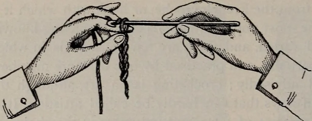 An illustration from A treatise on embroidery, crochet and knitting .., 1899, leaf 93